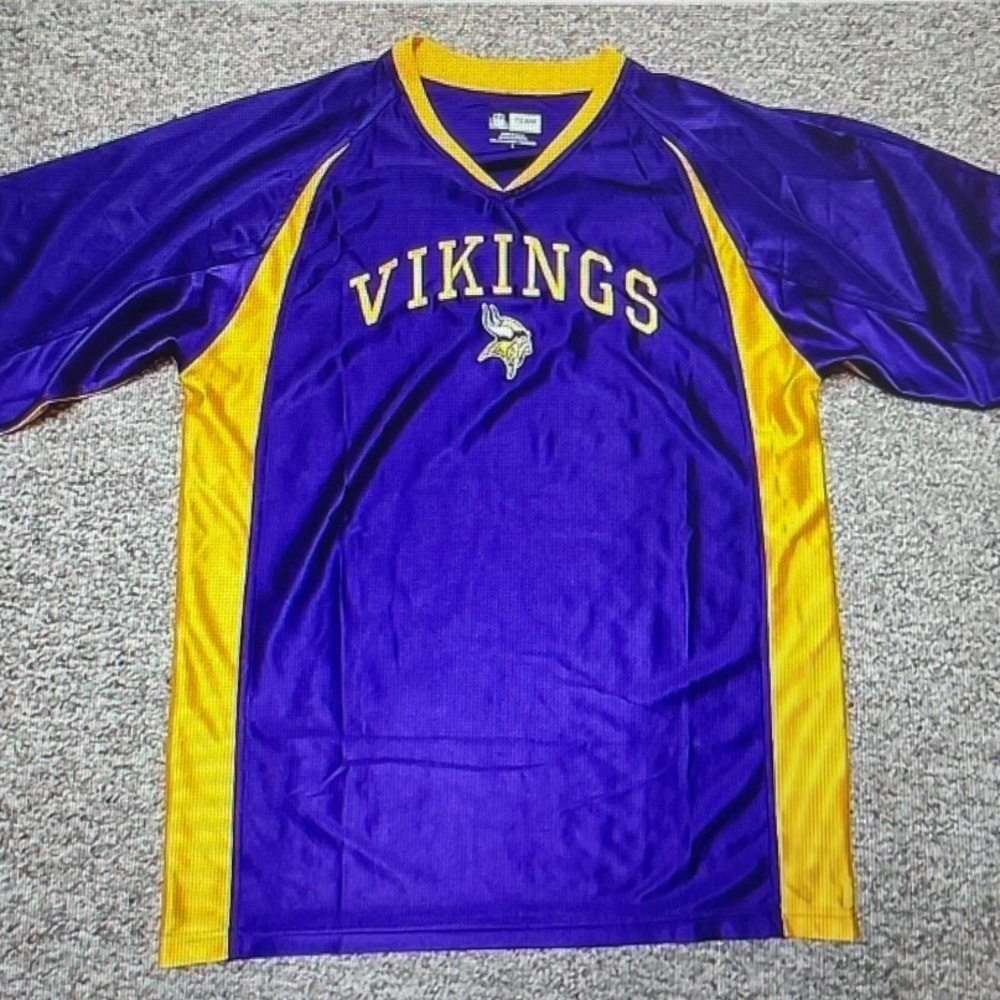 Minnesota Vikings Purple & Gold Jersey Shirt